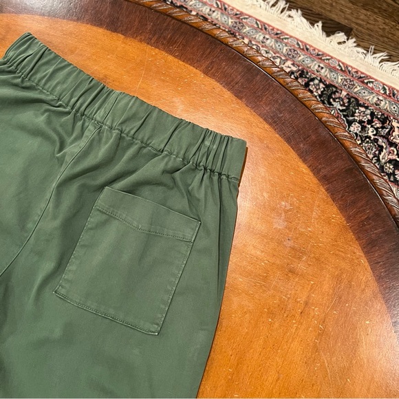 J.Crew Astrid Pull-On Chino Pant Utility Green Small High-Rise Wide Leg - Picture 10 of 16